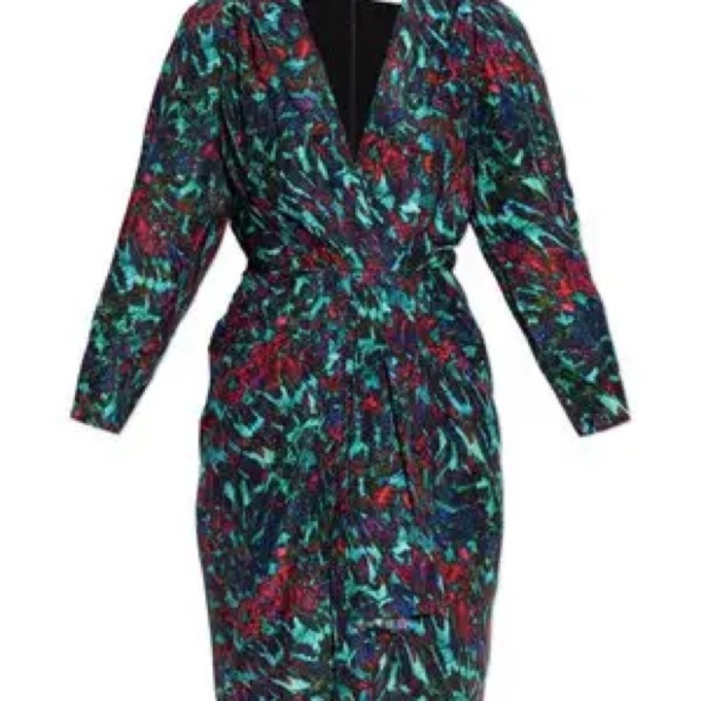 IRO Agathe Multicolor Print Dress/Top Size 36 (Designer